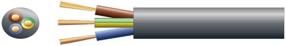 Pvc de Rede Redonda com 3 Núcleos, 3 X 48/0,2 Mm,.