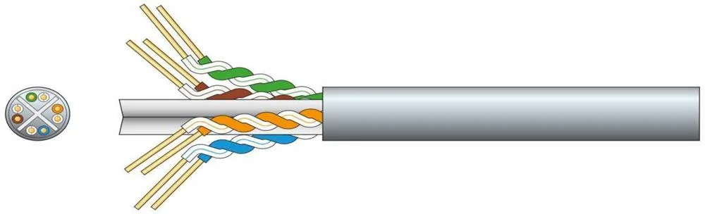 Cabo de Rede Cat6 U/Utp 100m Cinza