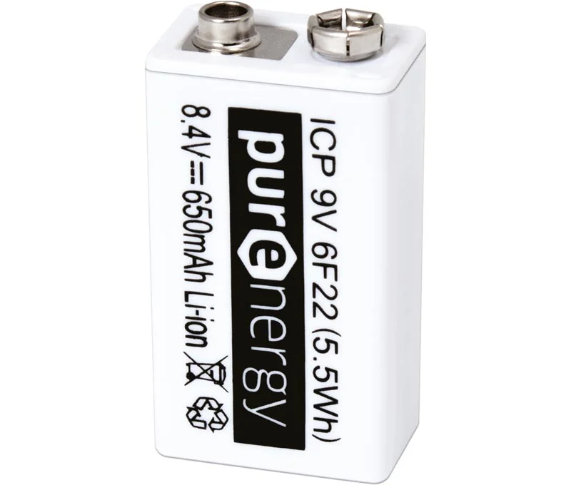 Bateria Recarregável de Íon de Lítio Icp9v, com Ct
