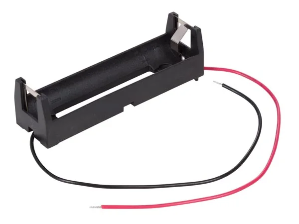 Suporte para 1 Pilha de Lítio 18650 (Com Fios)