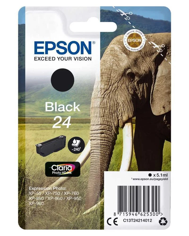 Tinteiro Epson Preto Serie 24 Xp-750/850/950/55 -.