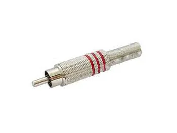 Velleman Ca063r Conector Rca Níquel, Vermelho