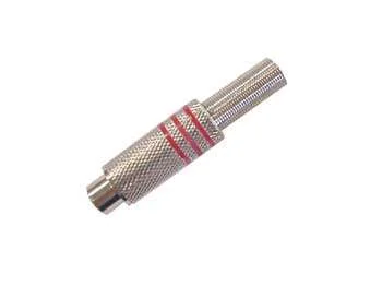 Velleman Ca064r Conector Rca Níquel, Vermelho