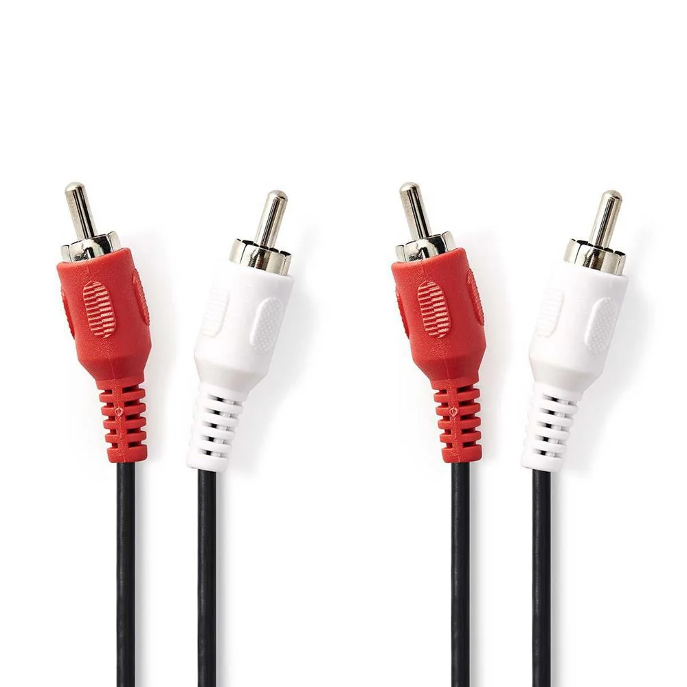 Cabo de Áudio Estéreo  2x Rca Macho - 2x Rca Mac.