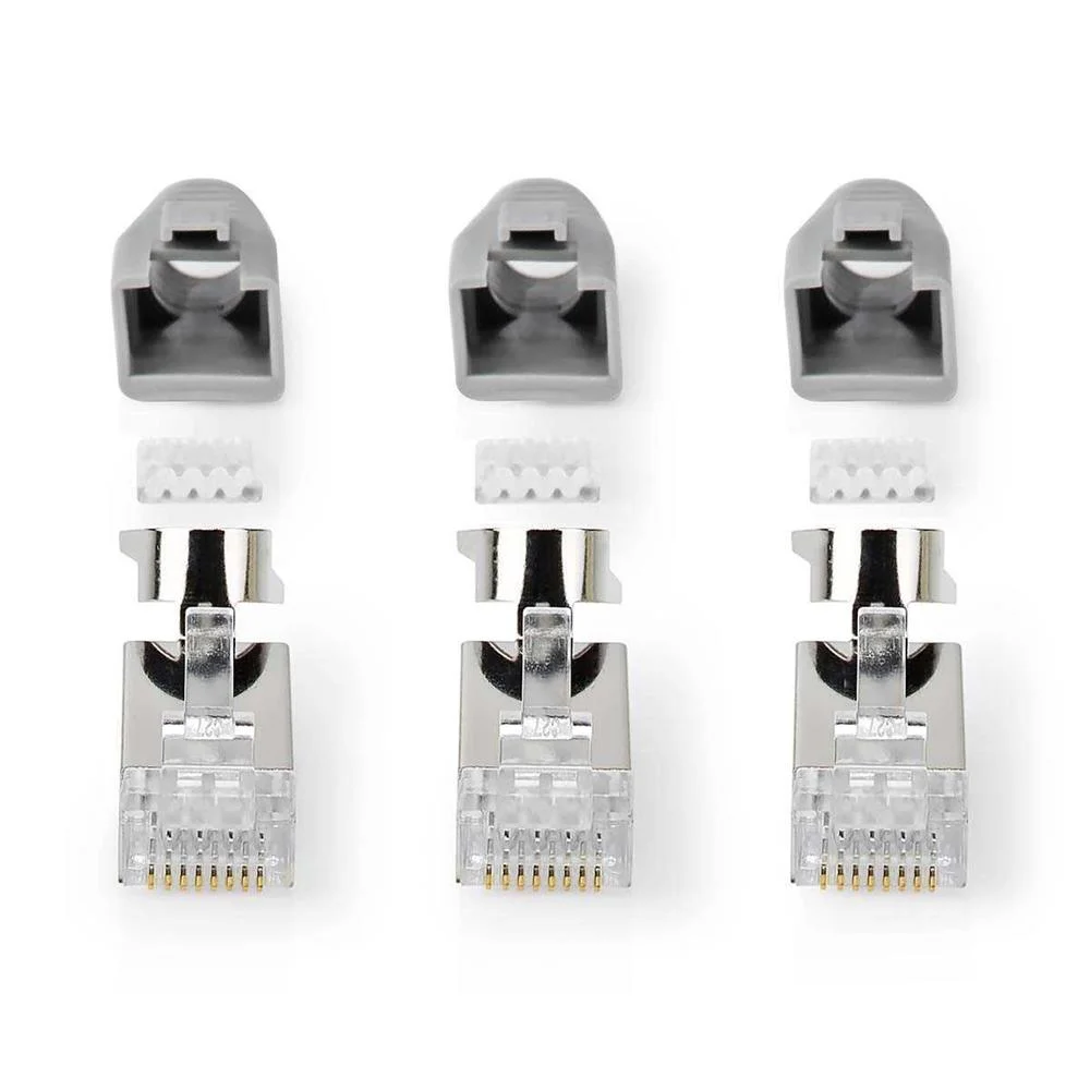 Conector Rj45  Passagem Rj45  Ftp Sólido/Encalh