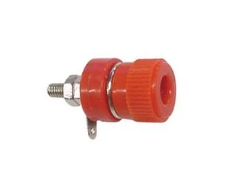 Bornes Conectores 4mm Nickel - Vermelho