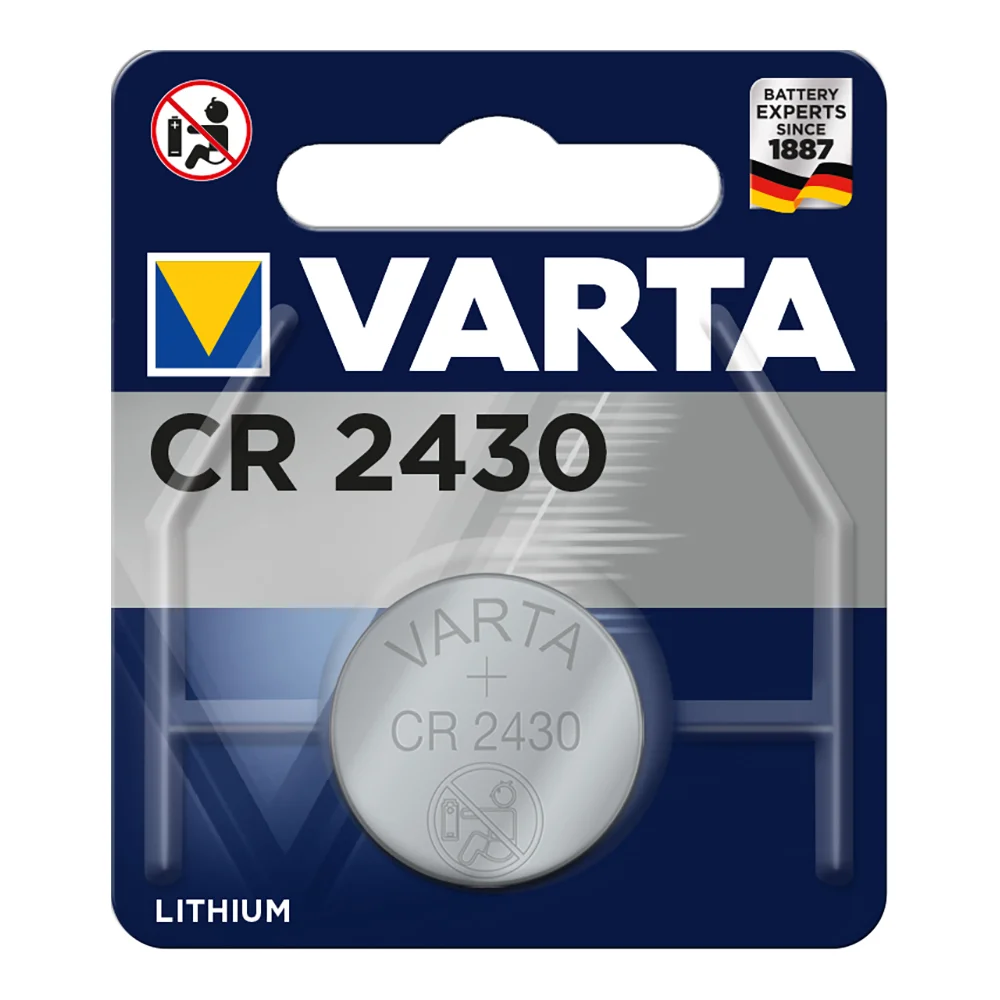 Pilha de Botão de Lítio Varta 06430101401 Cr2430