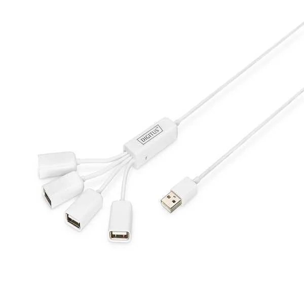 Digitus Da-70216 Interface Hub 480 Mbit/S White