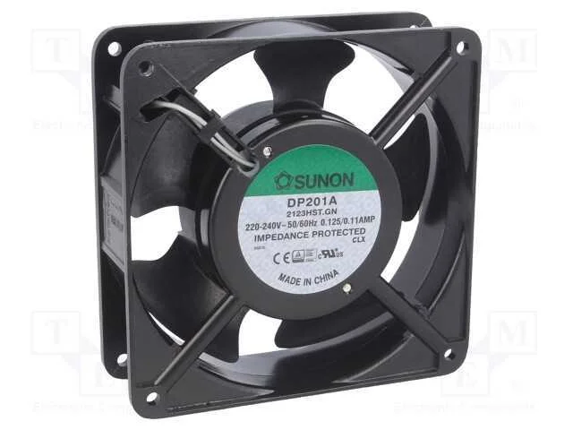 Ventilador: Ac. Transversal. 230vac. 120x120x38mm.