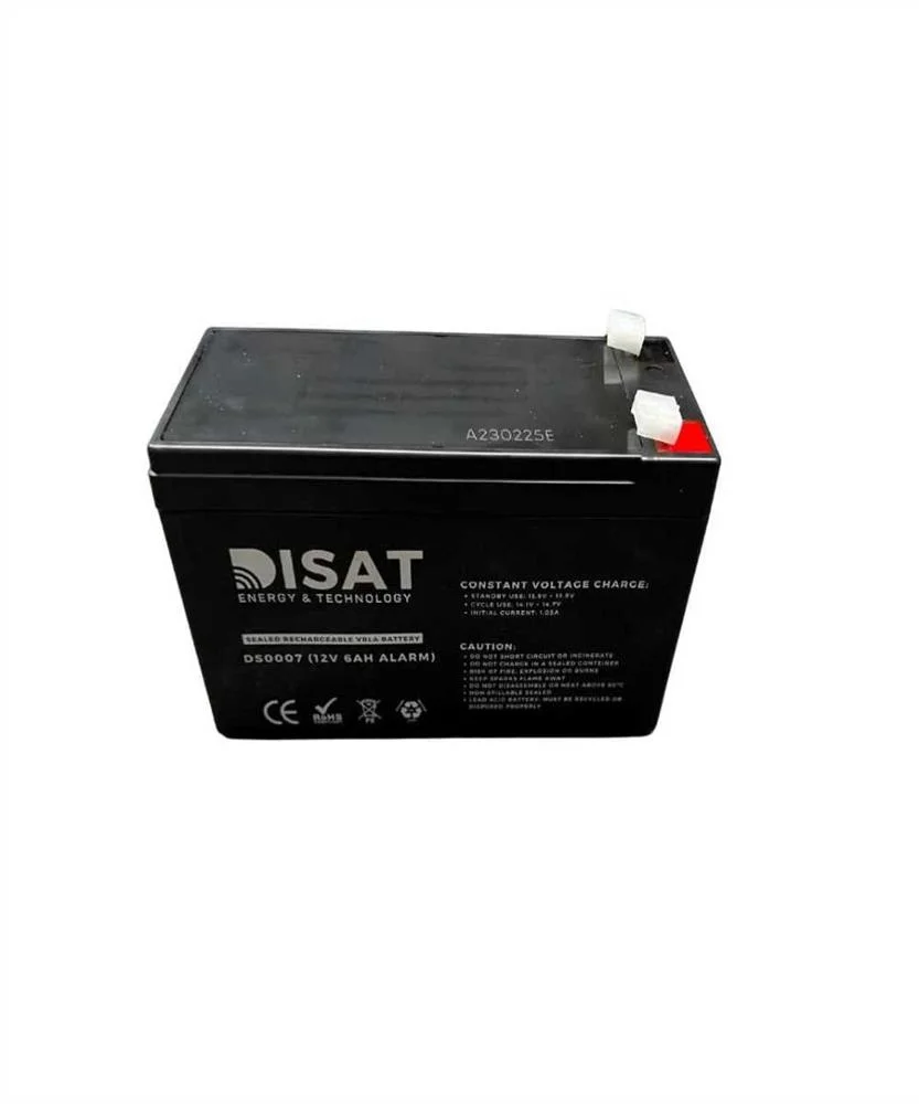 Bateria de Chumbo 12v, 6ah Alarme, F1 (150mm X 65.
