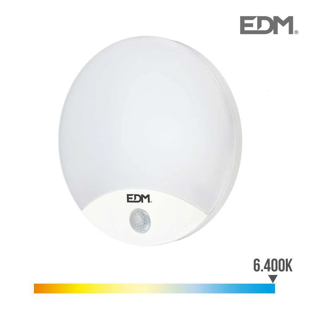 Aplique Redondo Exterior LED 15w 1250 Lumens 6.400