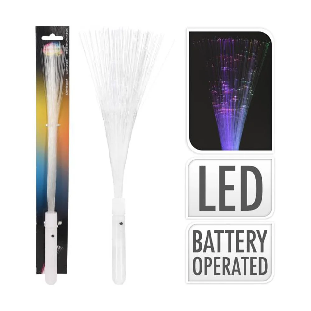 Espigas LED de Fibra Ótica, a Pilhas