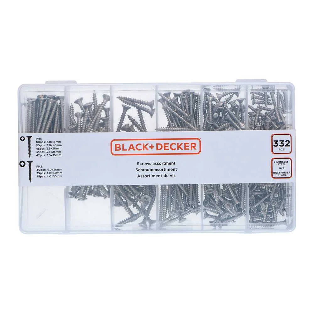 Variedade de Parafusos Black+Decker
