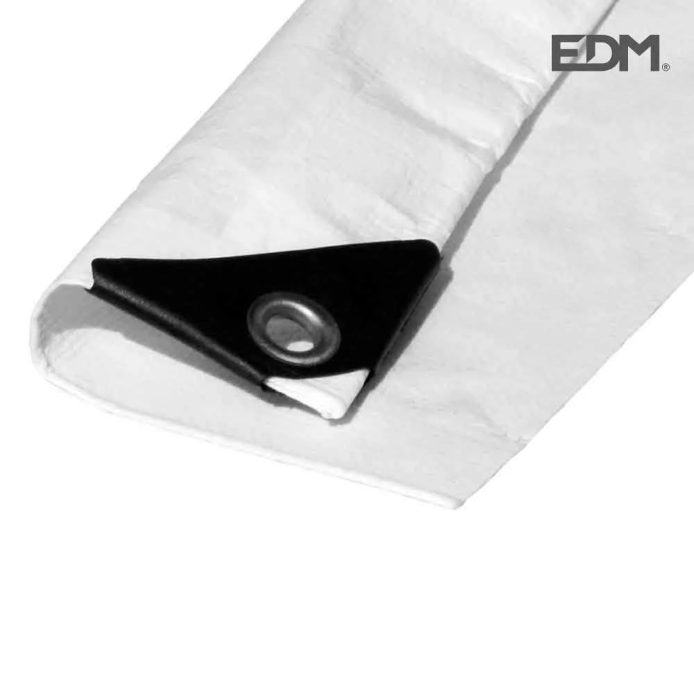 Lona Plastica 5x8mts Dupla Cara Branca com Ilhoses