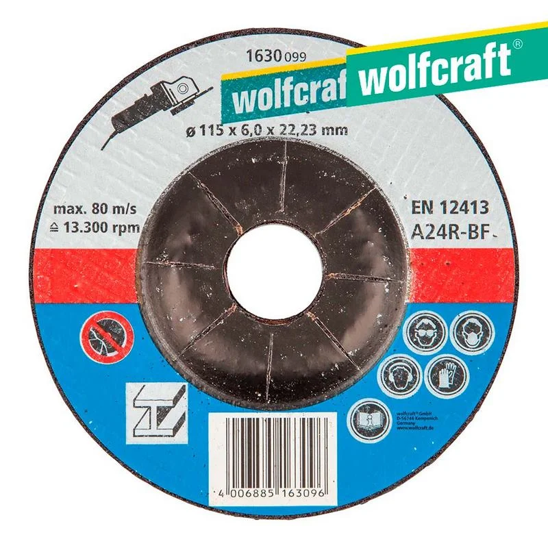 Disco para Desbastar  115 X 6,0 X 22,23mm. Wolfcr