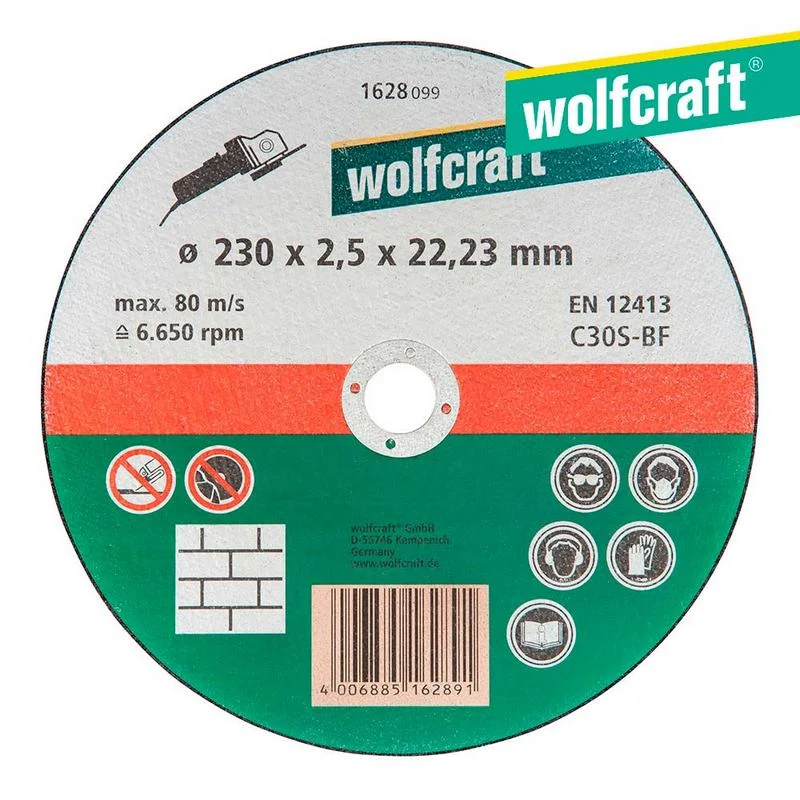 Disco de Corte para Metal 230 X 2,5 X 22,23mm. W
