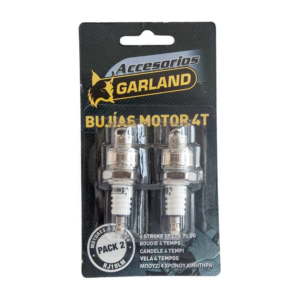 Blíster 2 Velas Ignição 4t Garland (Rj19lm) 71010.