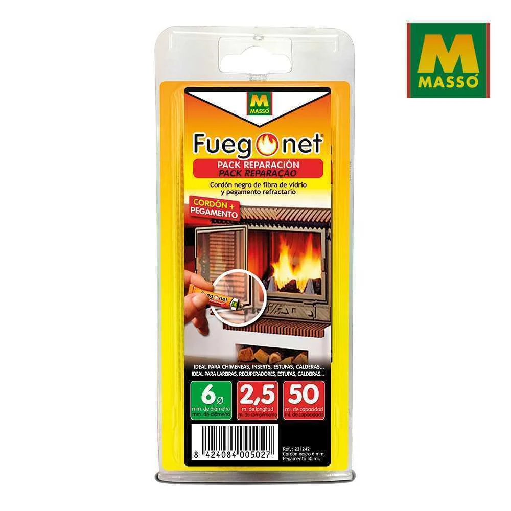 Pack Reparaçao: Cordao Isolador 6 + Cola 50ml Fue