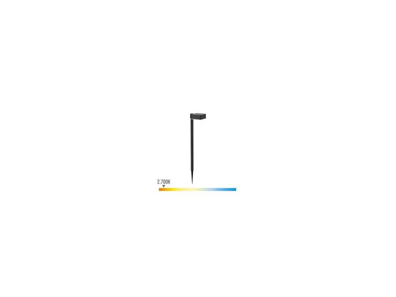 Pedestal Solar Quadrado Ip44 1.5w 200lm 2700k Luz
