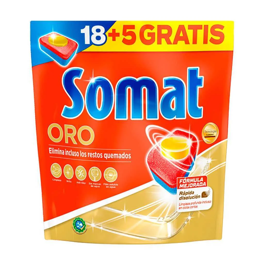 Somat Pastilhas para Máquina Lava-Louça Oro 23 (1.