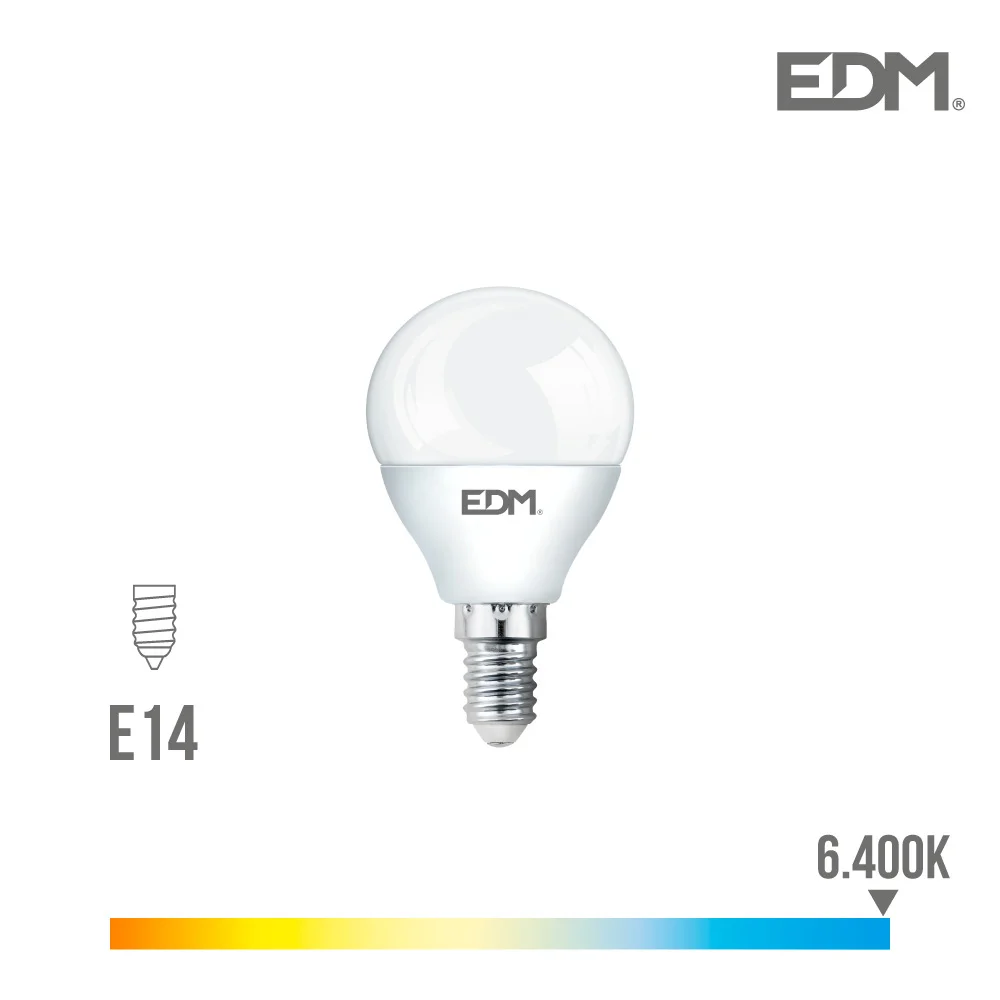 Lâmpada LED E14 7w 600 Lm 6400k Luz Fria