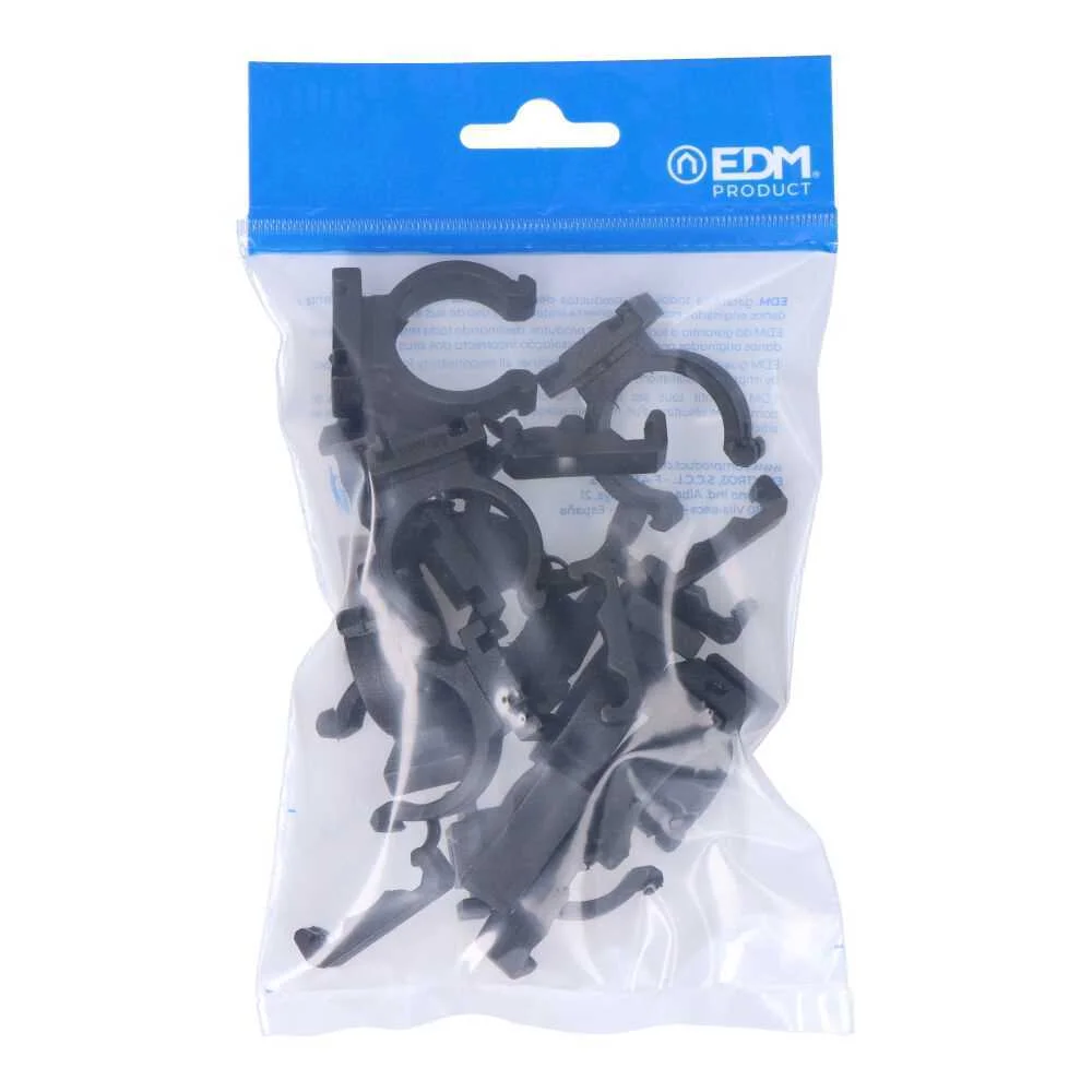 Pack 10 Abraçadeiras M-25 Nylon Preta Edm