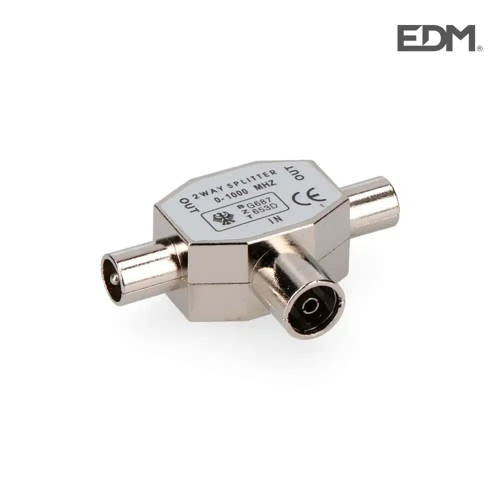 Ficha Tripla 1 Femea + 2 Machos Metalico Extra Edm