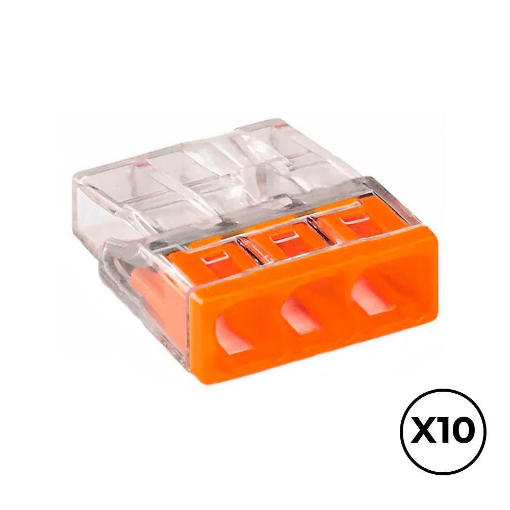 Conector Rapido 3 Condutores Rigidos Maximo 2.