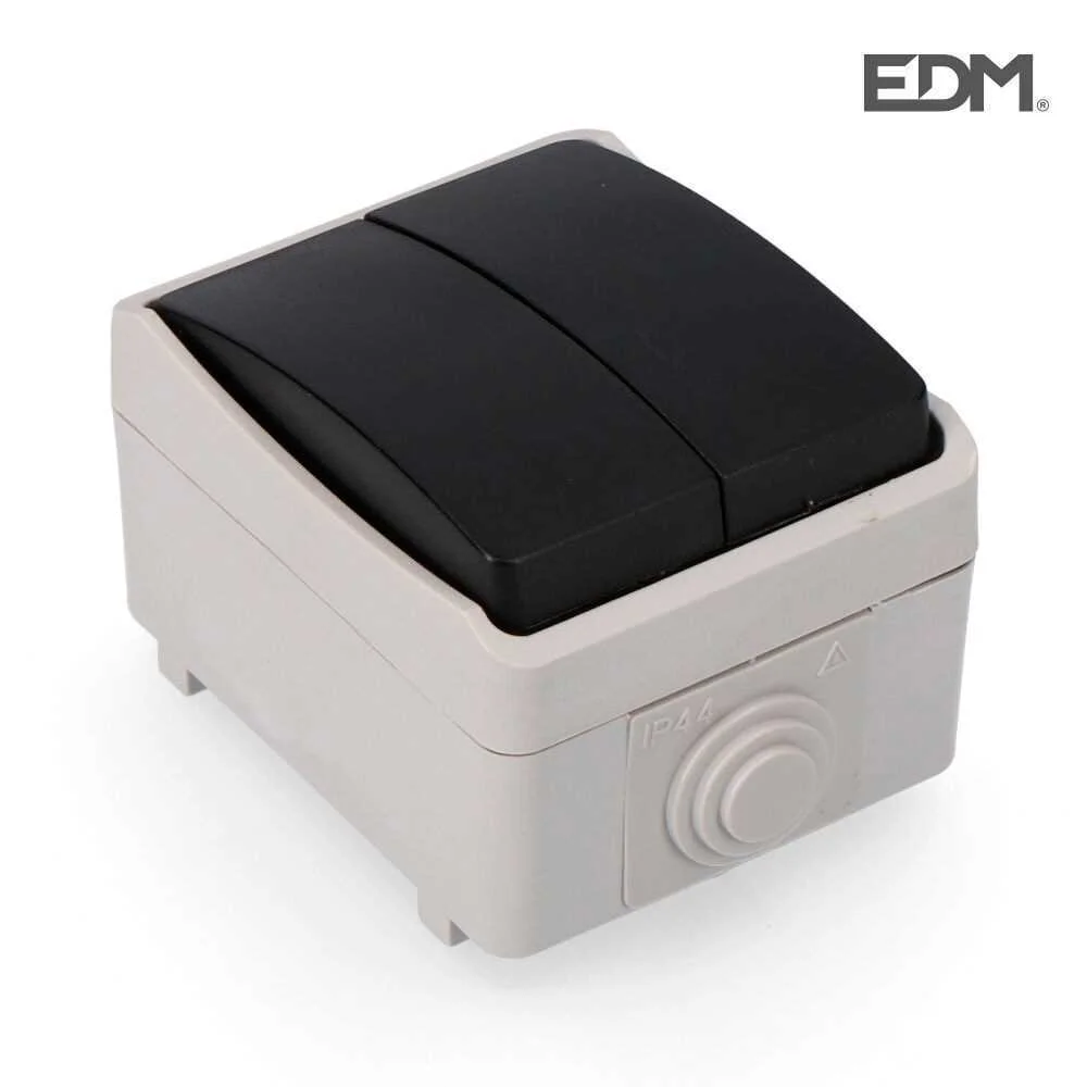 Interruptor Duplo Estanque Economico Ip44 Retracti