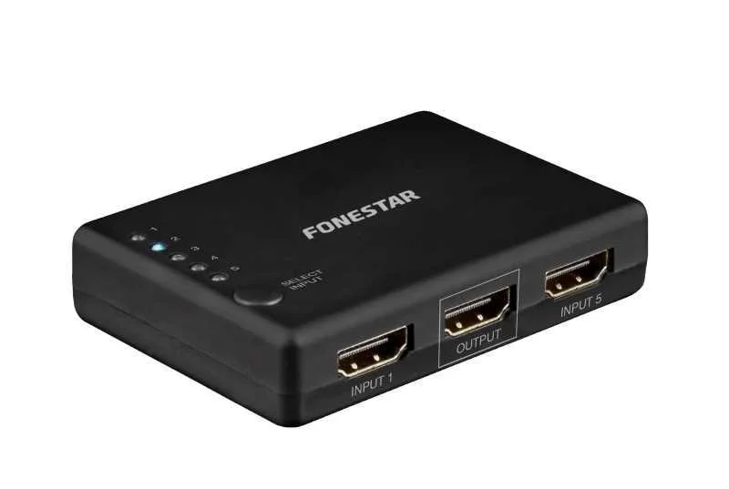 Seletor Hdmi 5 Entradas / 1 Saída Uhd 4k@60hz - F.