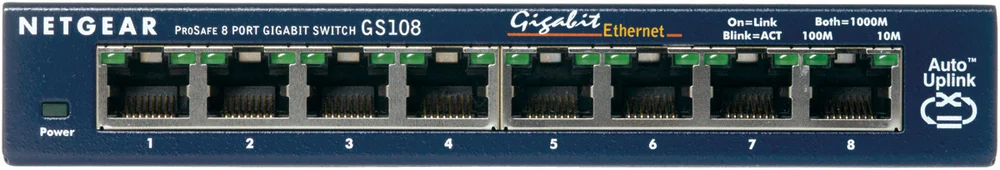 Switch de Rede Não-Gerido Gigabit Ethernet 10/100.