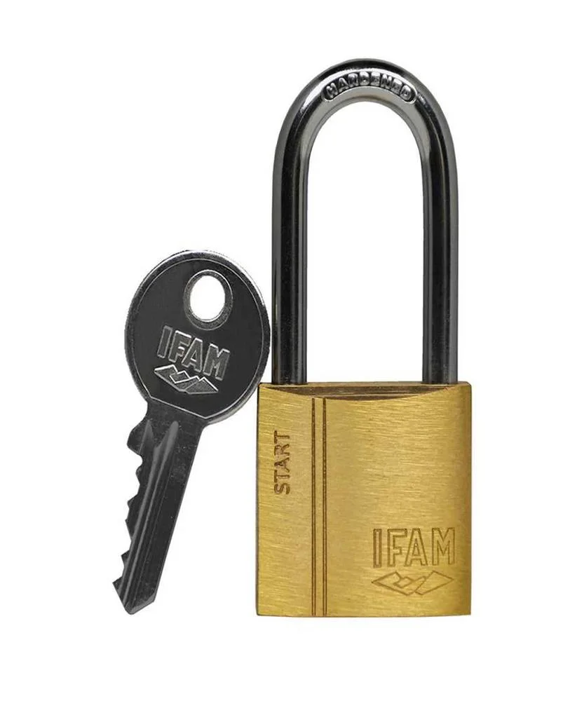 Cadeado com Chave Ifam Sr30al Comprido Latão Aço .