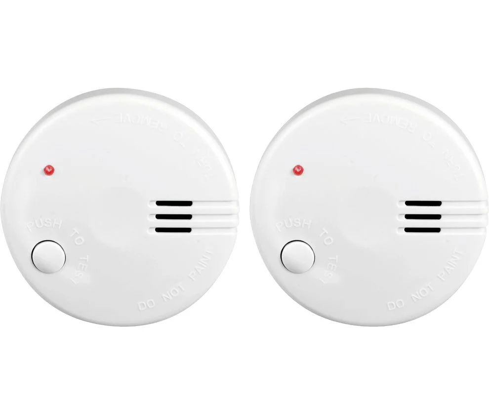 Detector de Fumo com Bateria de Lítio, 2 Unid
