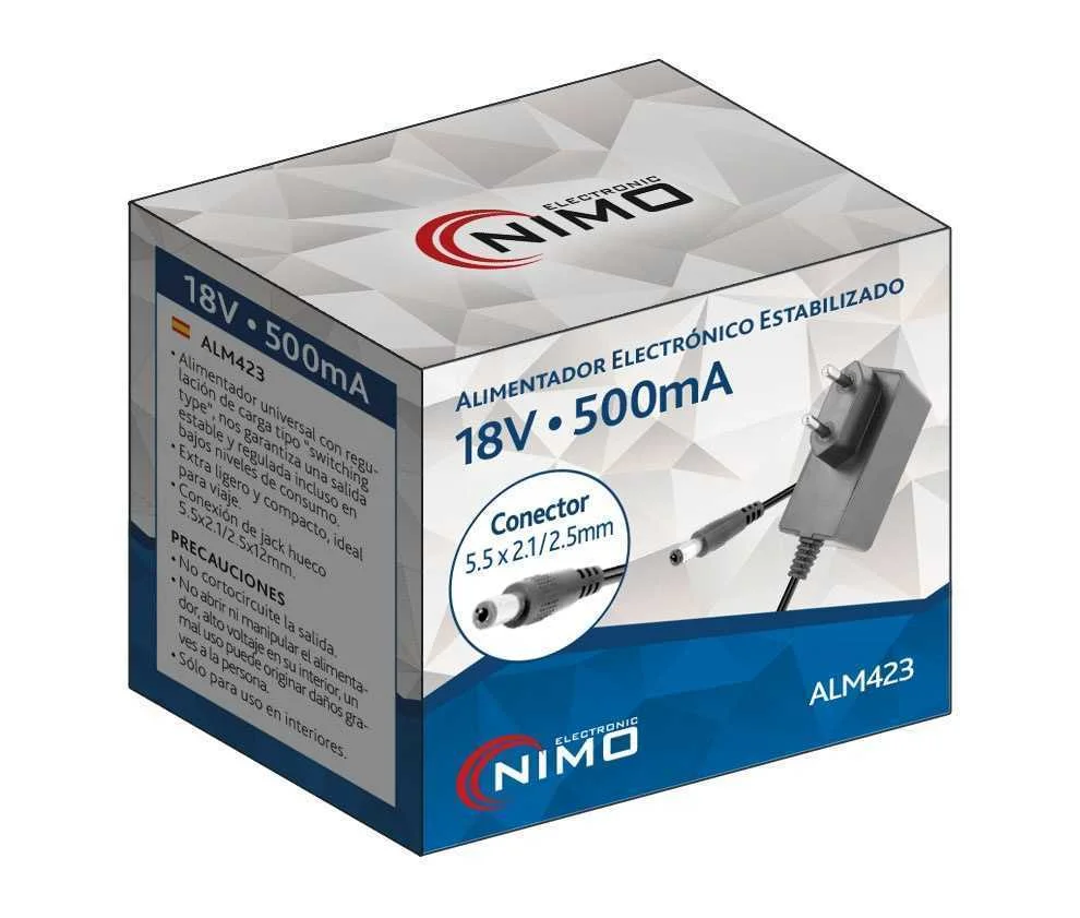 Alimentador Electrónico Universal 19vcc/500ma
