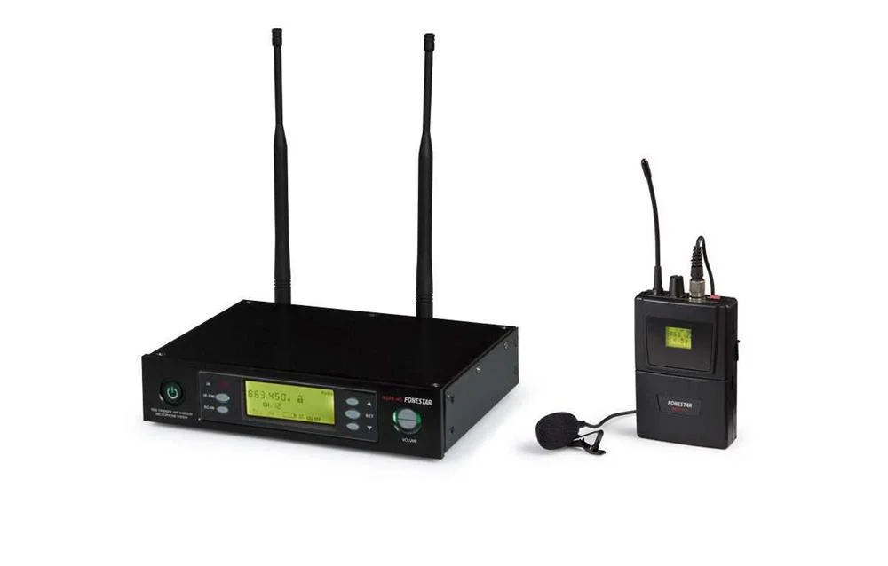 Microfone Sem Fios Portátil Uhf