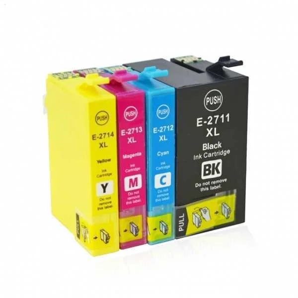Conjunto 4 Tinteiros Compatíveis Epson 27xl - T27.