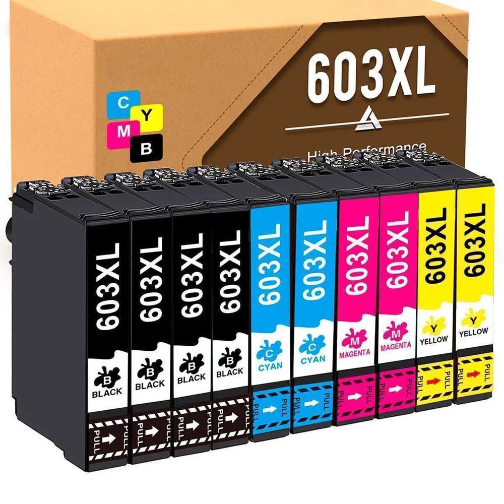 Conjunto 10 Tinteiros Epson 603 Xl Compatíveis