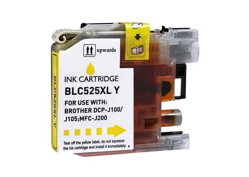 Tinteiro Brother Compatível Lc525y Xl Amarelo