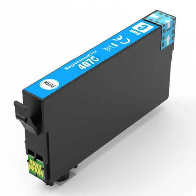 Tinteiro Epson Compatível 407 Xl Azul