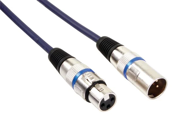 PAC102 CABO xlr macho/femea PROFISSIONAL OFC DMX 2.5mt