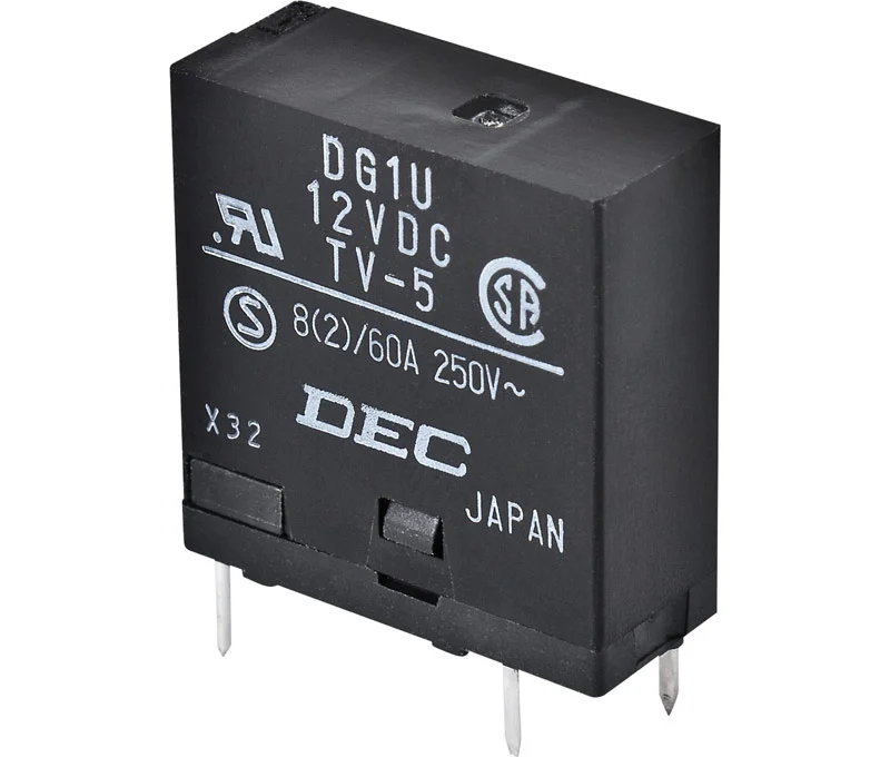 Relé 12v Cc 1 Contacto 8a (24x25x9,8mm)
