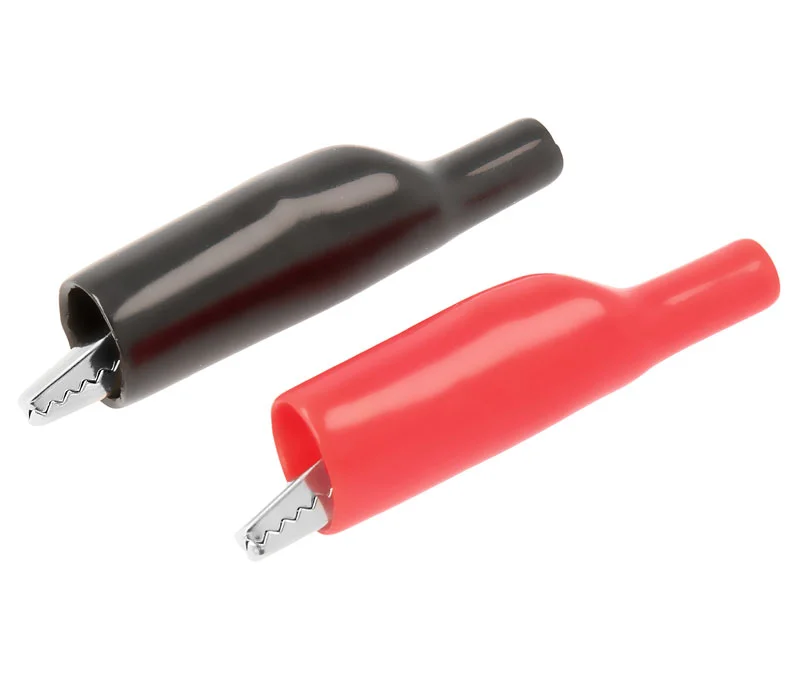 Crocodilo para Pontas 4,0mm, Vermelho e Preto