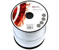 Cabo de Coluna 2x4,0mm, Branco Polarizado 100m