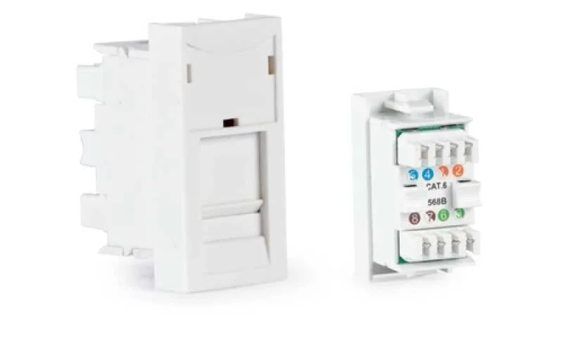 Conector Rj45 Cat6 T568b P/ Painel Ligação ½