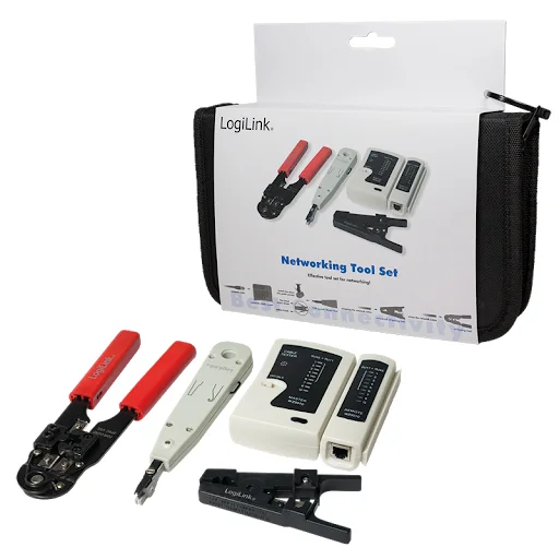 Conjunto de Ferramentas de Rede C/Saco - Logilink