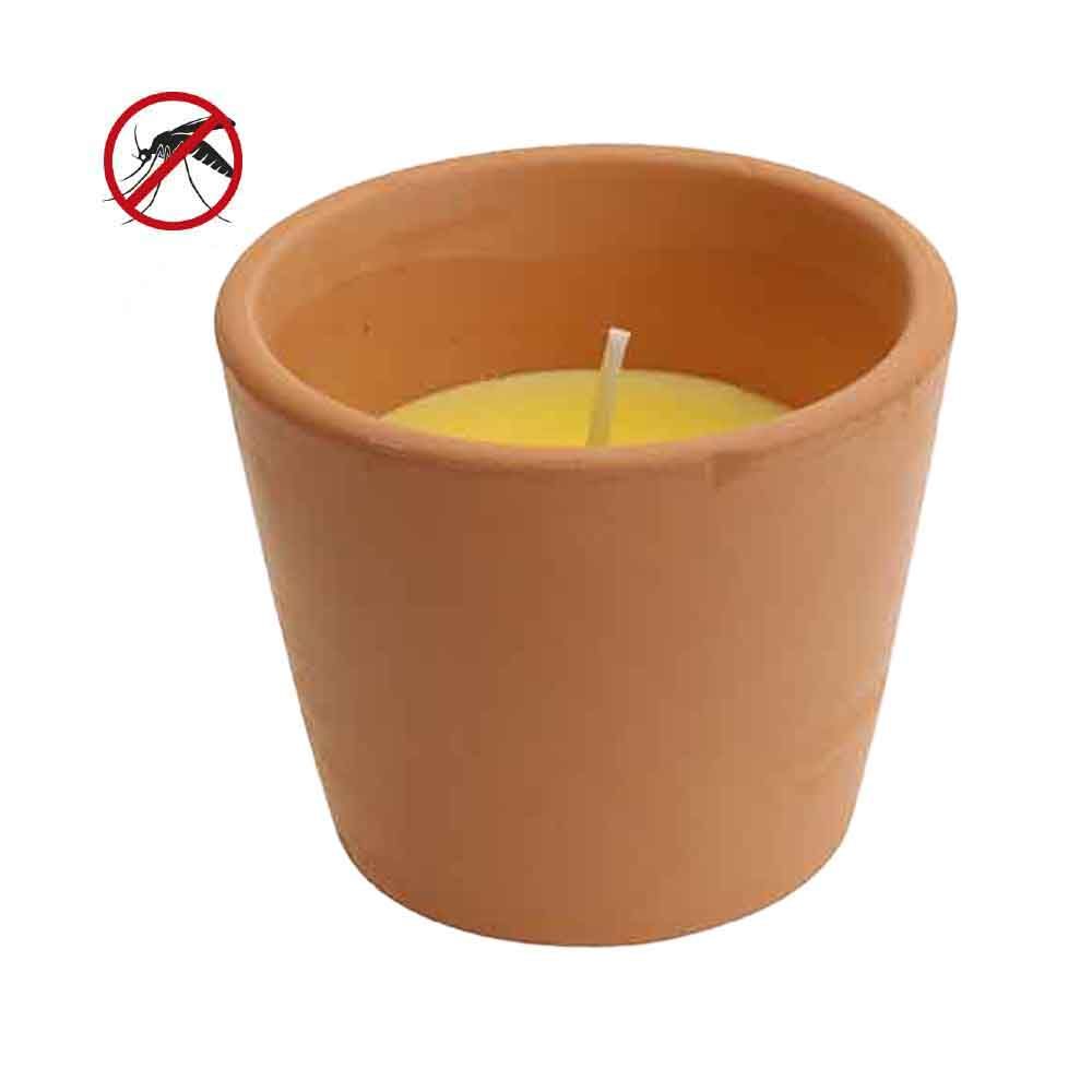 VELA DE CITRONELA TERRACOTA  Ø5,5 x 5 cm
