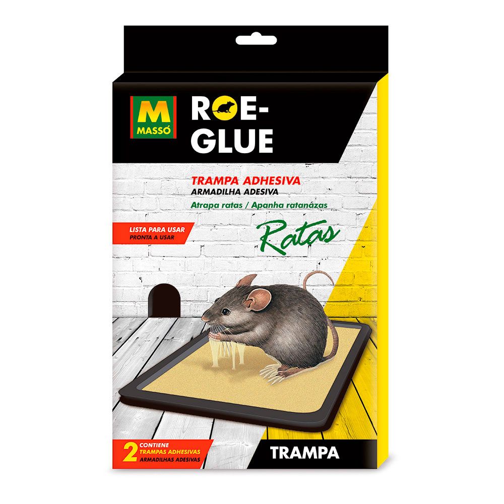 ARMADILHA ADESIVA PARA RATOS, BLISTER 2 uds