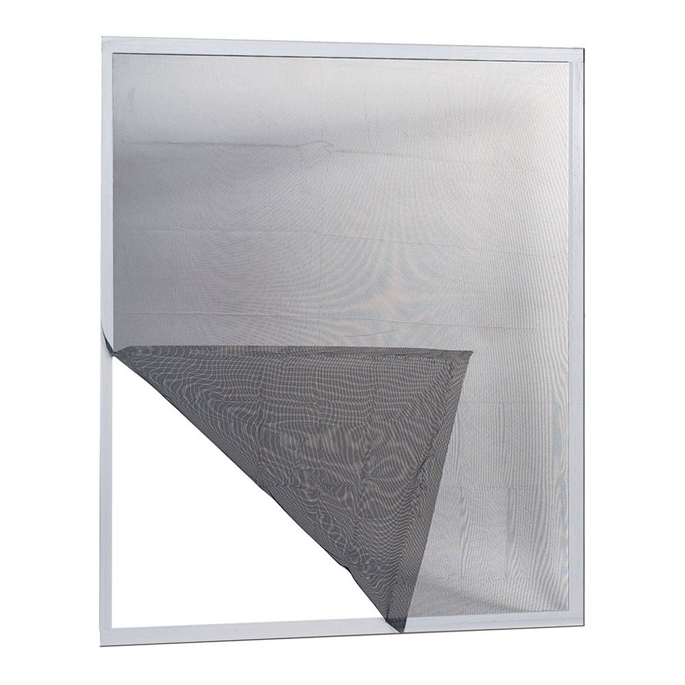 MOSQUITEIRO ADESIVO PARA JANELA, ADAPTÁVEL, CINZA, 130 x 150 cm