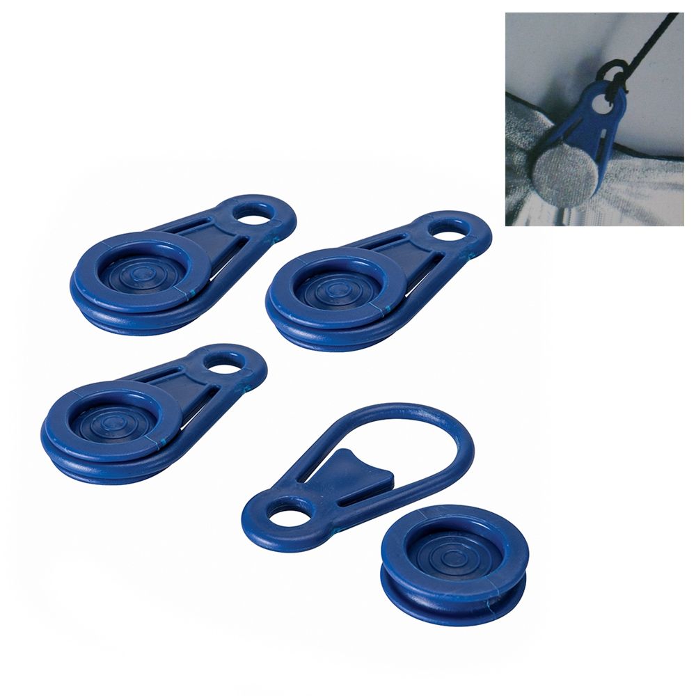 CONJUNTO DE 6 GRAMPOS TIPO BRAÇADEIRA PARA FIXAÇÃO DE TOLDOS E LONAS. Ø0,44x8,3cm BENSON