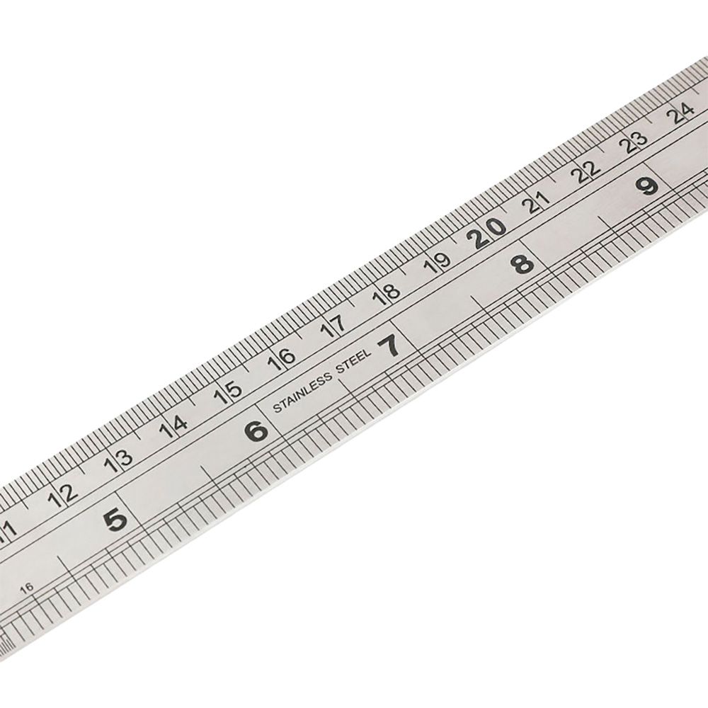 RÉGUA DE INOX, MÉTRICA-SAE, 600 mm